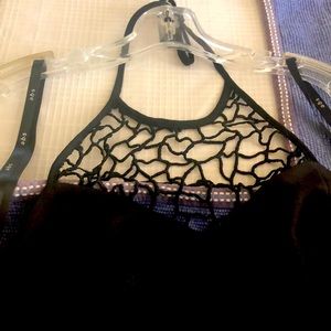 ABS Long Halter Black gown